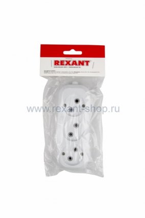 Фотография товара 'Rexant Колодка 3 гнезда без заземления 11-8703'