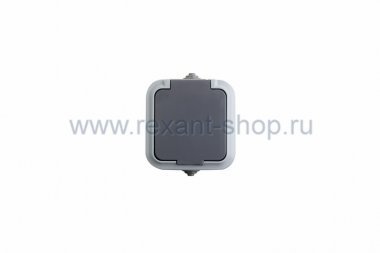 Фотография товара 'Rexant Розетка штепсельная влагозащищенная открытой установки Rexant IP 54 78-0523'