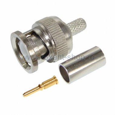 Фотография товара 'Rexant РАЗЪЁМ штекер BNC RG-6 обжим 05-3003'