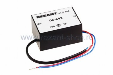 Фотография товара 'Rexant Блок питания стабилизированный 12В, 2А 34-0492'