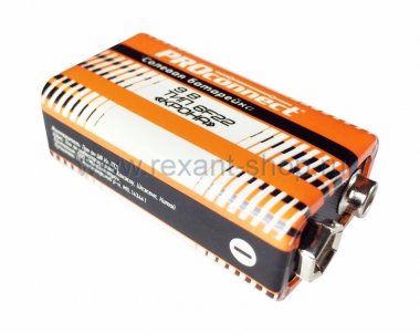 Фотография товара 'Rexant Солевая батарейка КРОНА 9V 6F22 30-0030'