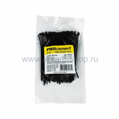 Фотография товара 'Rexant Хомут nylon 100 х 2.5 мм 57-0101'