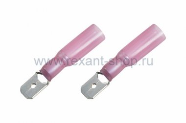Фотография товара 'Rexant КЛЕММА ПЛОСКАЯ изолированная термоусаживаемая 08-0314'