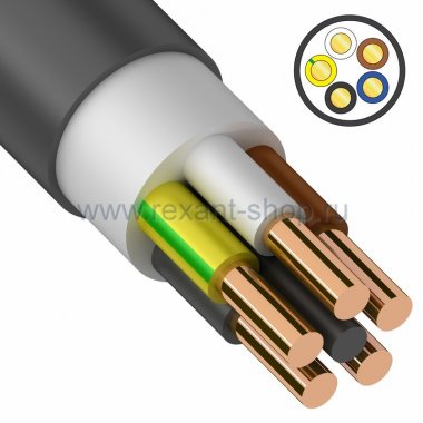 Фотография товара 'Rexant Кабель ВВГзнг(А) 5х16 01-8196-4'