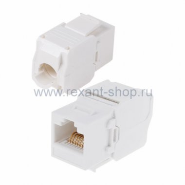 Фотография товара 'Rexant ДЖЕК гнездо RJ45 8Р8С быстрозажимной ручной 05-1052'