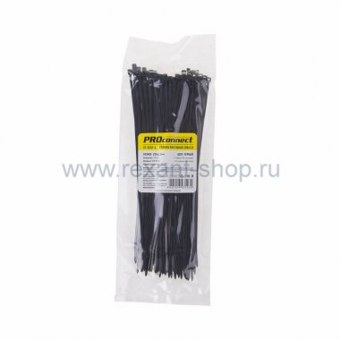 Фотография товара 'Rexant Хомут nylon 200 х 3,0 мм 57-0201-4'