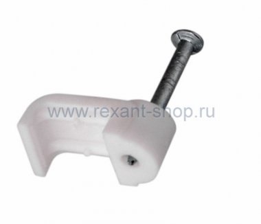 Фотография товара 'Rexant Крепеж кабеля плоский 10мм х 3мм 07-4209'