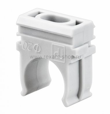 Фотография товара 'Rexant Крепёж-клипса для труб д.20 мм 28-0120-2'