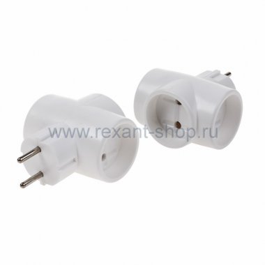 Фотография товара 'Rexant Евротройник электрический б\з 220В, 6A-10A 11-1068'