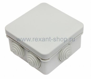 Фотография товара 'Rexant Коробка распаячная для о/п 80х80х40 28-3004'