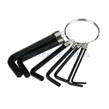 Фотография товара 'Rexant Набор шестигранников 7 предметов 1,5-6 мм 12-5200-4'