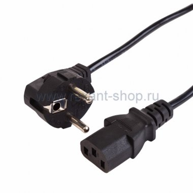 Фотография товара 'Rexant Шнур сетевой Евро 1.8М (с заземлением) (для питания ноутбука) 11-1151-8'