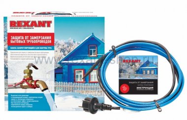 Фотография товара 'Rexant Греющий саморегулирующийся кабель на трубу 15MSR-PB 51-0618'