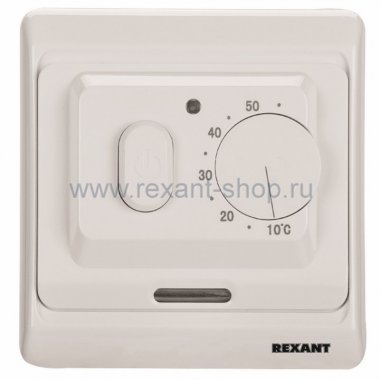 Фотография товара 'Rexant Терморегулятор механический с датчиком температуры пола 51-0530'
