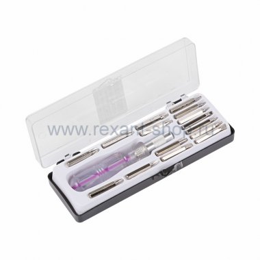 Фотография товара 'Rexant Набор отверток для точечных работ 16 предметов 12-4704'