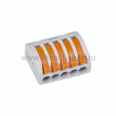 Фотография товара 'Rexant Универсальная многоразовая 5-проводная клемма 07-5255-4'