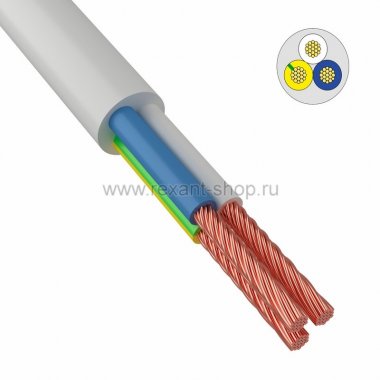 Фотография товара 'Rexant Провод ПВС 3x2,5 мм 01-8049-4'