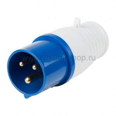 Фотография товара 'Rexant Вилка 013 переносная 2Р+РЕ 16А 220В IP44 11-8900'