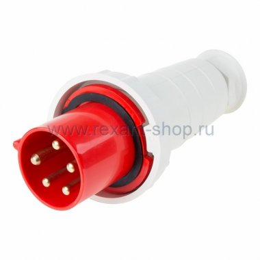 Фотография товара 'Rexant Вилка 035 переносная 3Р+РЕ+N 63А 380В IP67 11-8908'