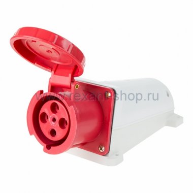 Фотография товара 'Rexant Розетка 134 стационарная 3Р+РЕ 63А 380В IP67 11-8916'