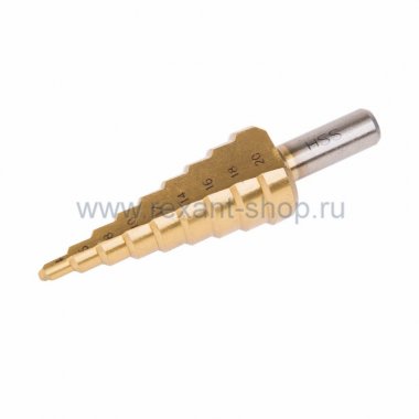 Фотография товара 'Rexant Сверло по жести ступенчатое 4,0 - 20,0 мм 12-6601-9'