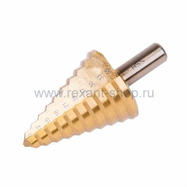 Фотография товара 'Rexant Сверло по жести ступенчатое 9,0 - 36,0 мм 12-6604-9'