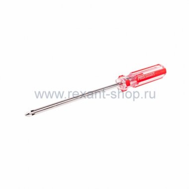 Фотография товара 'Rexant Отвертка крестовая PH2 Х 125 мм, прозрачная рукоятка 12-4739'