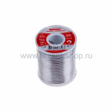 Фотография товара 'Rexant Припой с канифолью 500 гр. 3.0мм 09-3393'
