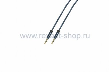 Фотография товара 'Rexant Аудио кабель AUX 3.5 мм в тканевой оплетке 1M 18-4075-9'