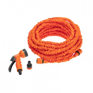 Фотография товара 'Rexant 62-0259 Набор поливочный, растягивающийся шланг 45 м, пистолет 7 режимов'