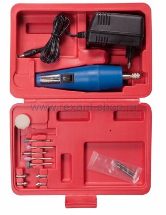 Фотография товара 'Rexant Микродрель с насадками в кейсе 12-4451'