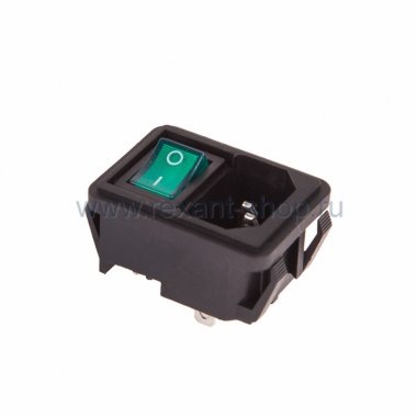 Фотография товара 'Rexant Выключатель клавишный 250V 10А (4с) 36-2273'