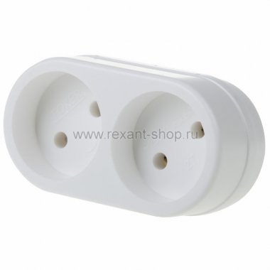 Фотография товара 'Rexant Двойник электрический , 6/10 А, без заземления 11-1074'