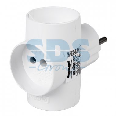 Фотография товара 'Rexant Тройник электрический б\з 220В, 6A-10A 11-1081'