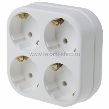 Фотография товара 'Rexant Четверник электрический , 16 А, с заземлением 11-1073'