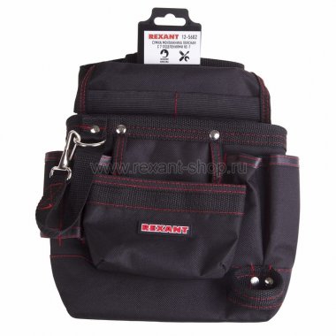 Фотография товара 'Rexant Сумка монтажника поясная с 7 отделениями RE-7 12-5602'