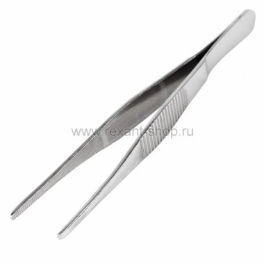 Фотография товара 'Rexant Пинцет прямой, рифленый 125мм 12-0360'