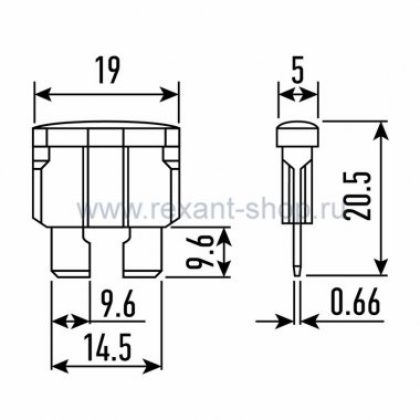 Фотография товара 'Rexant Предохранитель автомобильный 80-7100'