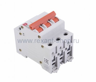 Фотография товара 'Rexant Автоматический выключатель BKN 3P C10A 81-0531'