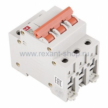 Фотография товара 'Rexant Автоматический выключатель BKN 3P C16A 81-0532'