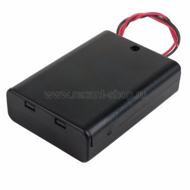 Фотография товара 'Rexant Батарейный отсек 3 х АА (с проводами, закрытый) 16-0825-9'