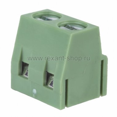 Фотография товара 'Rexant Клеммная колодка винтовая на плату (DG500-5.0-02P) 16-0922-9'