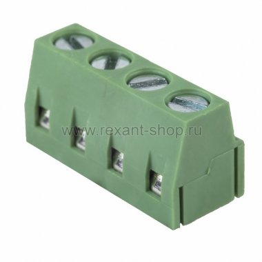 Фотография товара 'Rexant Клеммная колодка винтовая на плату (DG500-5.0-04P) 16-0924-9'