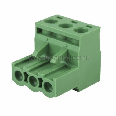 Фотография товара 'Rexant Клеммная колодка винтовая угловая (2EDGK-03P) 16-0903-9'