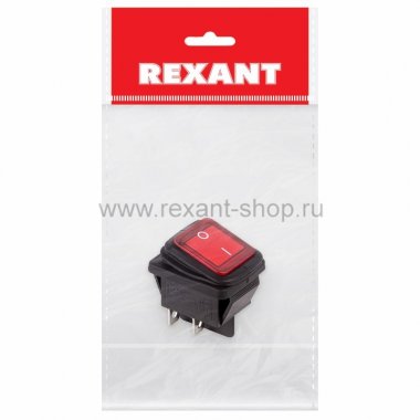 Фотография товара 'Rexant Выключатель клавишный 250V 15А (4с) 36-2360-1'