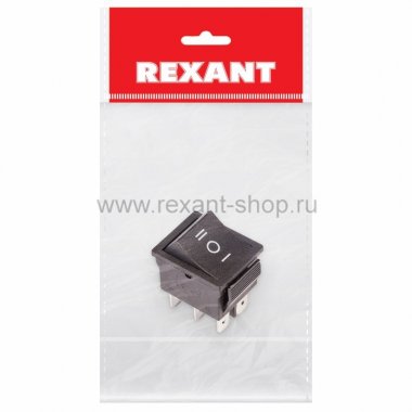 Фотография товара 'Rexant Выключатель клавишный 250V 15А 36-2370-1'