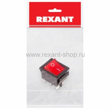 Фотография товара 'Rexant Выключатель клавишный 250V 15А 36-2350-1'