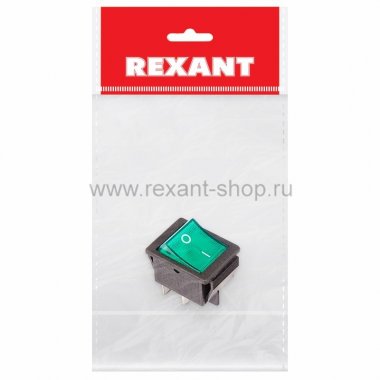 Фотография товара 'Rexant Выключатель клавишный 250V 16А 36-2332-1'