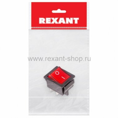 Фотография товара 'Rexant Выключатель клавишный 250V 16А 36-2330-1'