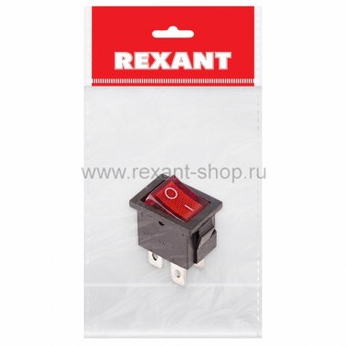 Фотография товара 'Rexant Выключатель клавишный 250V 6А 36-2190-1'
